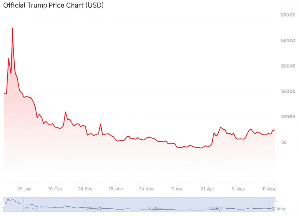 TRUMP trading price since January. Source: CoinGecko.