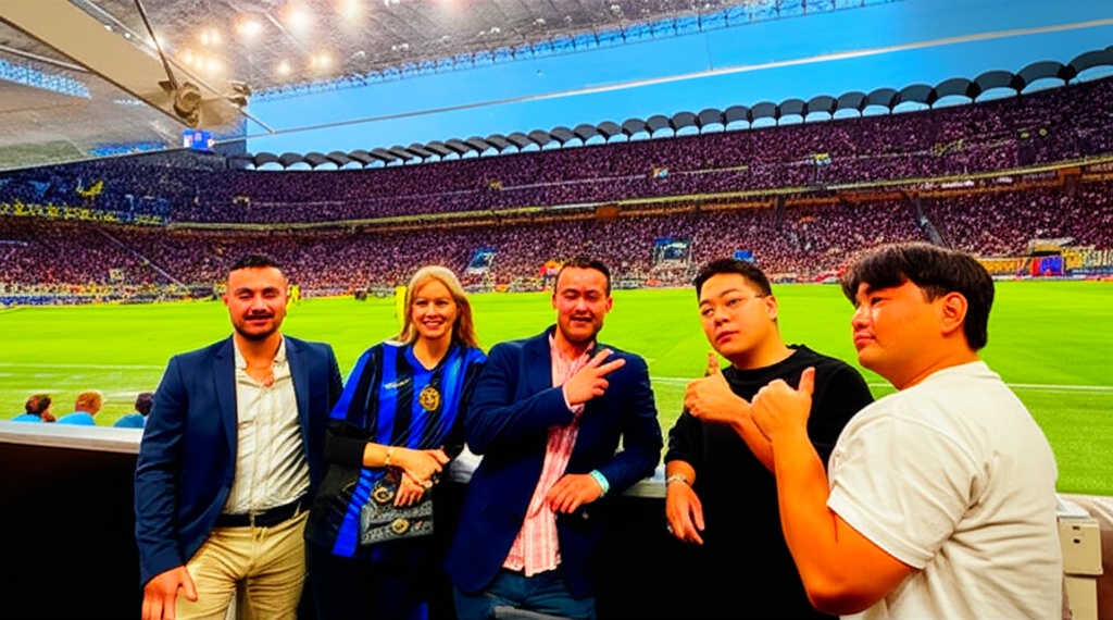 Gate CGEO Laura and KOLs Gather in Inter’s VIP Box, Witnessing the Brand’s Pinnacle Moment Up Close